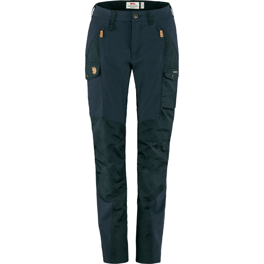 Fjällräven Nikka Trousers Curved W Women’s Trekking trousers Blue Main Front 43016