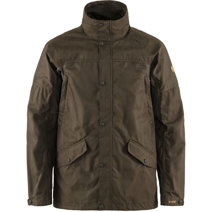 Fjällräven Forest Hybrid Jacket M Men’s Hunting jackets Dark green, Green Main Front 28448
