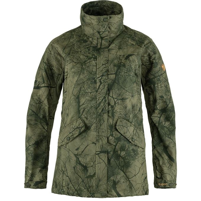 Fjällräven Forest Hybrid Jacket W Women’s Hunting jackets Dark green, Green Main Front 42370
