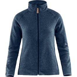 Fjällräven Övik Fleece Zip Sweater W Women’s Fleeces Blue Main Front 30102