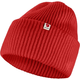 Fjällräven Fjällräven Heavy Beanie Unisex Caps, hats & beanies Red Main Front 82013