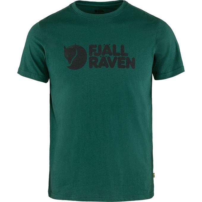 Fjällräven Fjällräven Logo T-shirt M Men’s T-shirts & tank tops Turquoise, Dark green, Green Main Front 42614