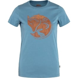 Fjällräven Arctic Fox T-shirt W Women’s T-shirts & tank tops Brown, Blue Main Front 59319