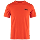 Fjällräven Abisko Wool Logo SS M Men’s T-shirts & tank tops Orange Main Front 80556
