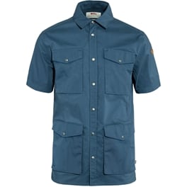 Fjällräven Räven Shirt SS M Men’s Shirts Blue Main Front 59411