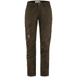 Fjällräven Karla Pro Trousers Curved W Women’s Outdoor trousers Dark green, Green Main Front 15670