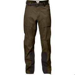 Fjällräven Keb Eco-Shell Trousers M Men’s Shell trousers Dark green, Green Main Front 25418