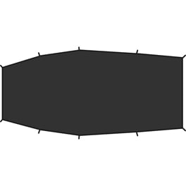 Fjällräven Shape 3 Footprint Unisex Tent accessories Black Main Front 16357