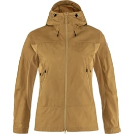 Fjällräven Abisko Lite Trekking Jacket W Women’s Outdoor jackets Brown, Yellow Main Front 49458