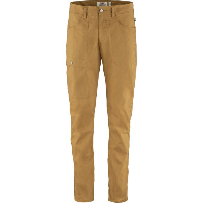 Fjällräven Vardag Lite Trousers M Men’s Outdoor trousers Brown, Yellow Main Front 49822