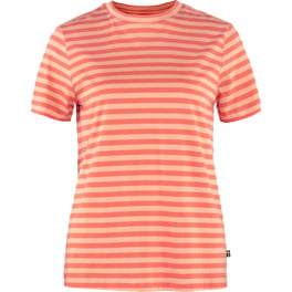 Fjällräven Striped T-shirt W Women’s T-shirts & tank tops Red Main Front 49548