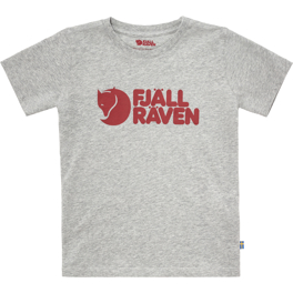Fjällräven Kids Fjällräven Logo T-shirt Children’s Kids tops Grey Main Front 49734