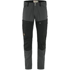 Fjällräven Abisko Midsummer Trs M Reg Men’s Trekking trousers Black, Grey Main Front 49849