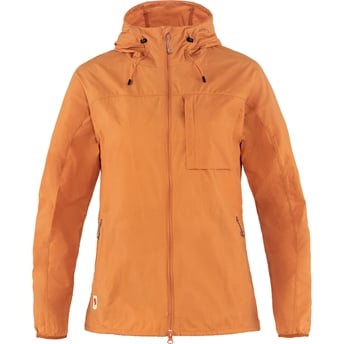 Fjällräven High Coast Wind Jacket W Women’s Outdoor jackets Orange Main Front 49630