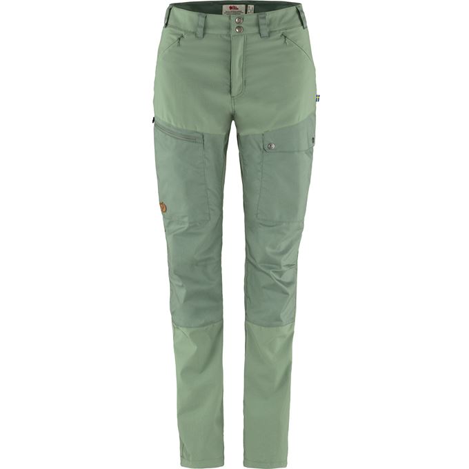 Fjällräven Abisko Midsummer Trs W Reg Women’s Trekking trousers Green Main Front 49011