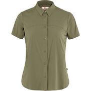 Fjällräven High Coast Lite Shirt SS W Women’s Shirts Green Main Front 48894