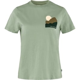 Fjällräven Nature T-shirt W Women’s T-shirts & tank tops Green Main Front 49325