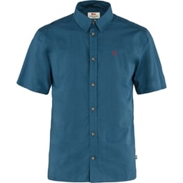 Fjällräven Övik Lite Shirt SS M Men’s Shirts Blue Main Front 48921