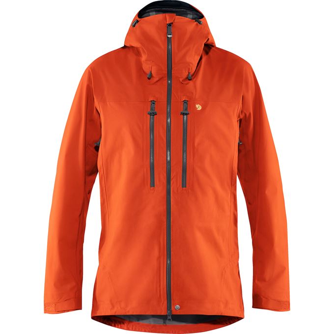 Fjällräven Bergtagen Eco-Shell Jacket M Men’s Mountaineering jackets Orange Main Front 16402