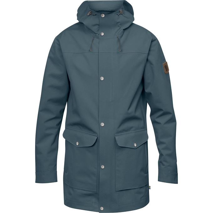 Fjällräven Greenland Eco-Shell Jacket M Men’s Outdoor jackets Blue Main Front 15810