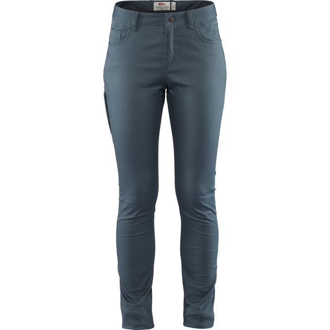 Fjällräven High Coast Stretch Trs W Reg Women’s Outdoor trousers Grey, Blue Main Front 18993