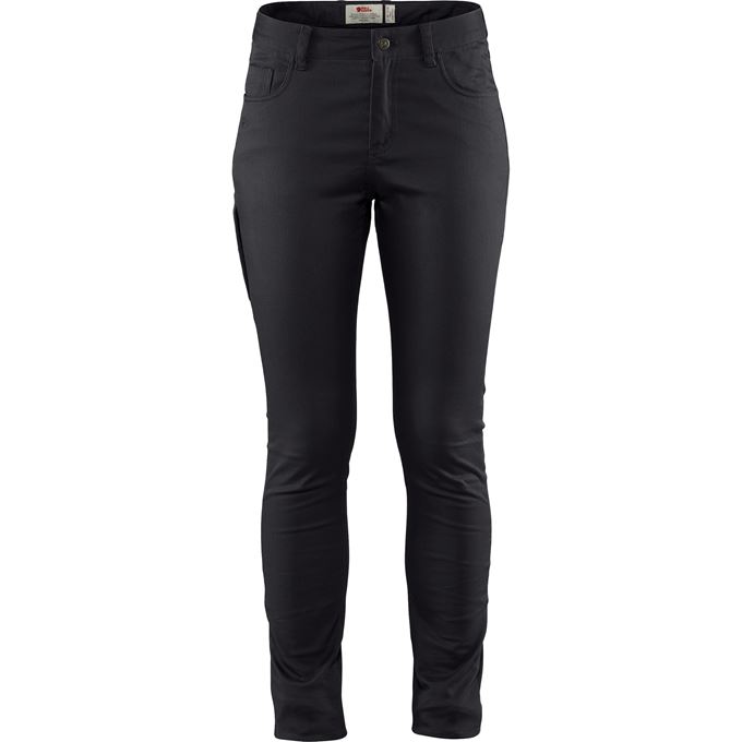 Fjällräven High Coast Stretch Trs W Reg Women’s Outdoor trousers Black Main Front 19000