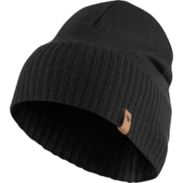 Fjällräven Merino Lite Hat Unisex Caps, hats & beanies Black Main Front 17287
