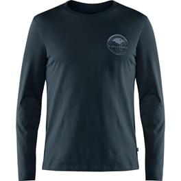 Fjällräven Forever Nature Badge LS M Men’s T-shirts & tank tops Blue Main Front 19655