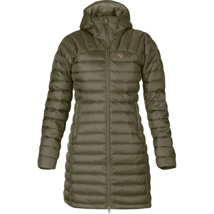 Fjällräven Snow Flake Parka W Women’s Down jackets Green Main Front 20946