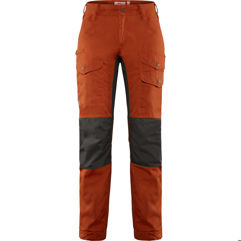 Fjällräven Vidda Pro Ventilated Trs W Reg Women’s Trekking trousers Grey, Orange Main Front 19143