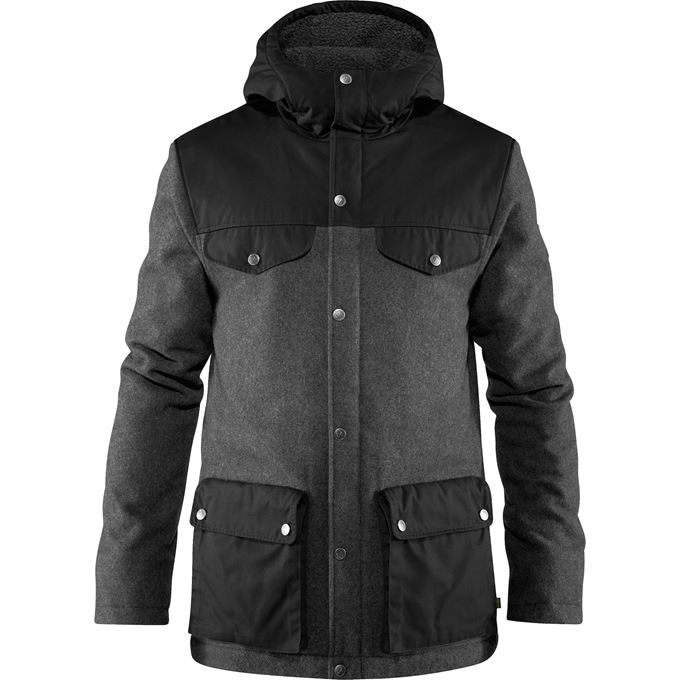 Fjällräven Greenland Re-Wool Jacket M Men’s Outdoor jackets Grey Main Front 20962