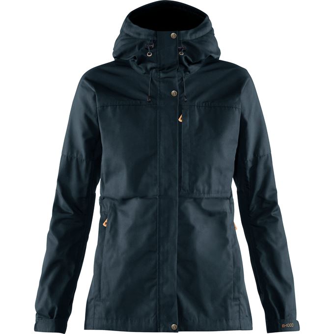 Fjällräven Kaipak Jacket W Women’s Trekking jackets Blue Main Front 14830