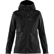 Fjällräven Kaipak Jacket W Women’s Trekking jackets Black Main Front 14824