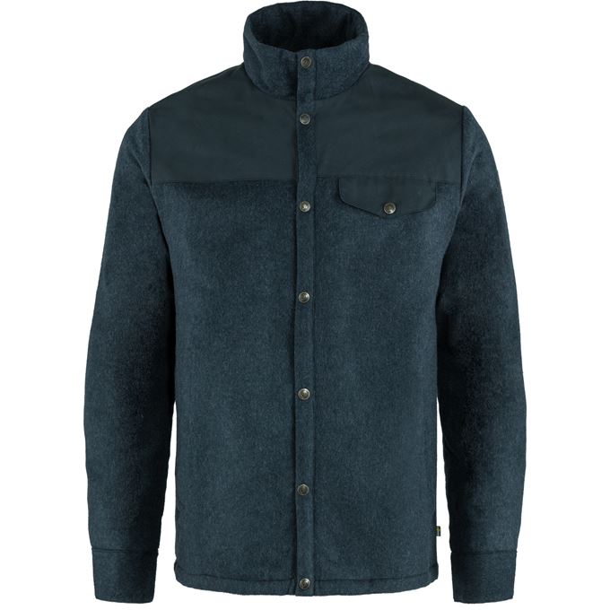 Fjällräven Canada Wool Padded Jacket M Men’s Sweaters & knitwear Blue Main Front 42558