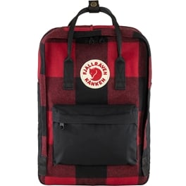 Fjällräven Kånken Re-Wool Laptop 15" Unisex Laptop bags Black, Red Main Front 28974