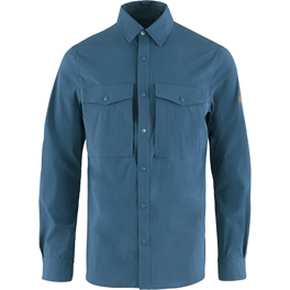 Fjällräven Abisko Trekking Shirt M Men’s Shirts Blue Main Front 42519