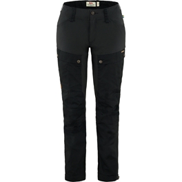 Fjällräven Keb Trousers Curved W Short Women’s Trekking trousers Black Main Front 25355