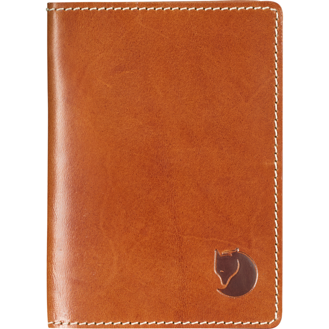 Fjallraven - Leather Passport Cover, Leather Cognac