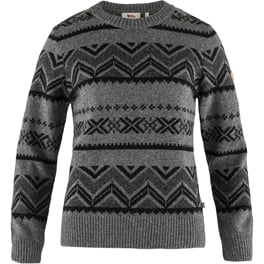 Fjällräven Greenland Re-Wool Pattern Knit W Women’s Sweaters & knitwear Grey Main Front 30052