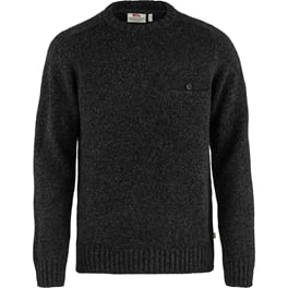Fjällräven Lada Round-neck Sweater M Men’s Sweaters & knitwear Black Main Front 43010