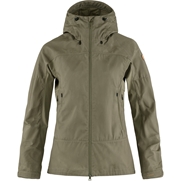 Fjällräven Abisko Lite Trekking Jacket W Women’s Outdoor jackets Green, Beige Main Front 43558