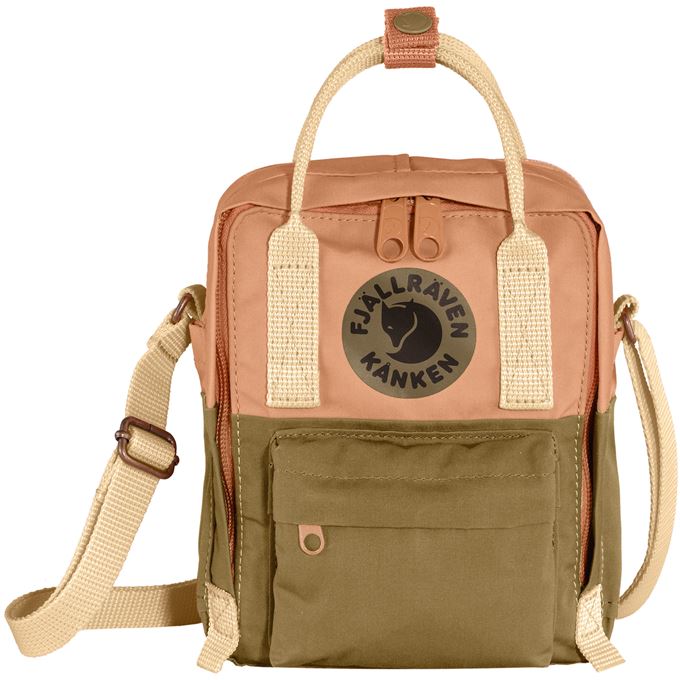 Fjällräven Kånken Art Sling Unisex Shoulder bags Green, Pink Main Front 58671