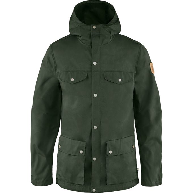 Fjällräven Greenland Jacket M Men’s Outdoor jackets Dark green, Green Main Front 37845