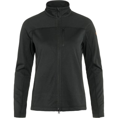 Fjällräven Abisko Lite Fleece Jacket W Women’s Trekking jackets Black Main Front 59475