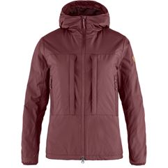 Fjällräven Keb Wool Padded Jacket W Women’s Trekking jackets Purple, Burgundy Main Front 42993