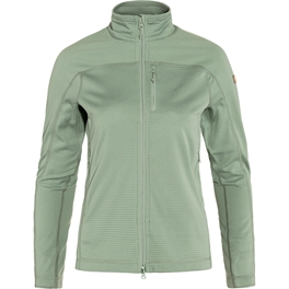 Fjällräven Abisko Lite Fleece Jacket W Women’s Trekking jackets Green Main Front 59477