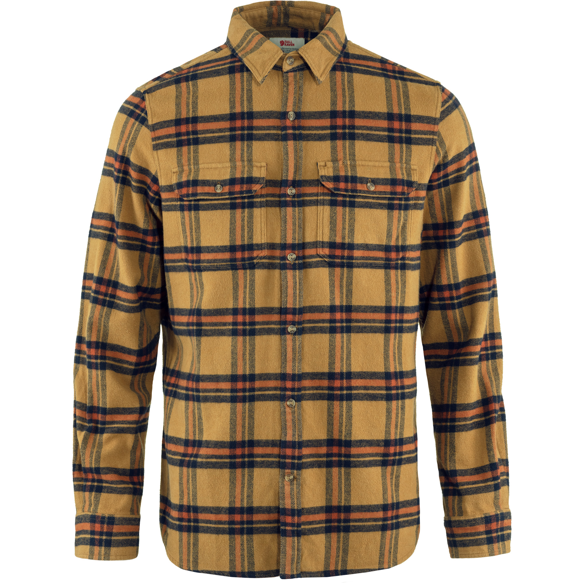 Fjallraven Men's Ovik Heavy Flannel Shirt Buckwheat Brown/Autumn Leaf / L