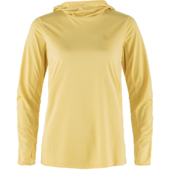 Fjällräven Abisko Sun-hoodie W Women’s Base layer tops Yellow Main Front 73936