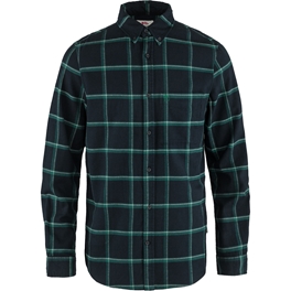 Fjällräven Övik Comfort Flannel Shirt M Men’s Shirts Blue, Dark green, Green Main Front 43024