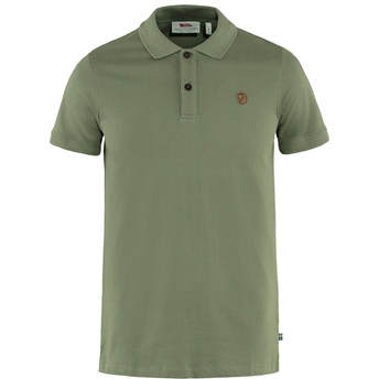 Fjällräven Övik Polo Shirt M Men’s T-shirts & tank tops Green Main Front 25671